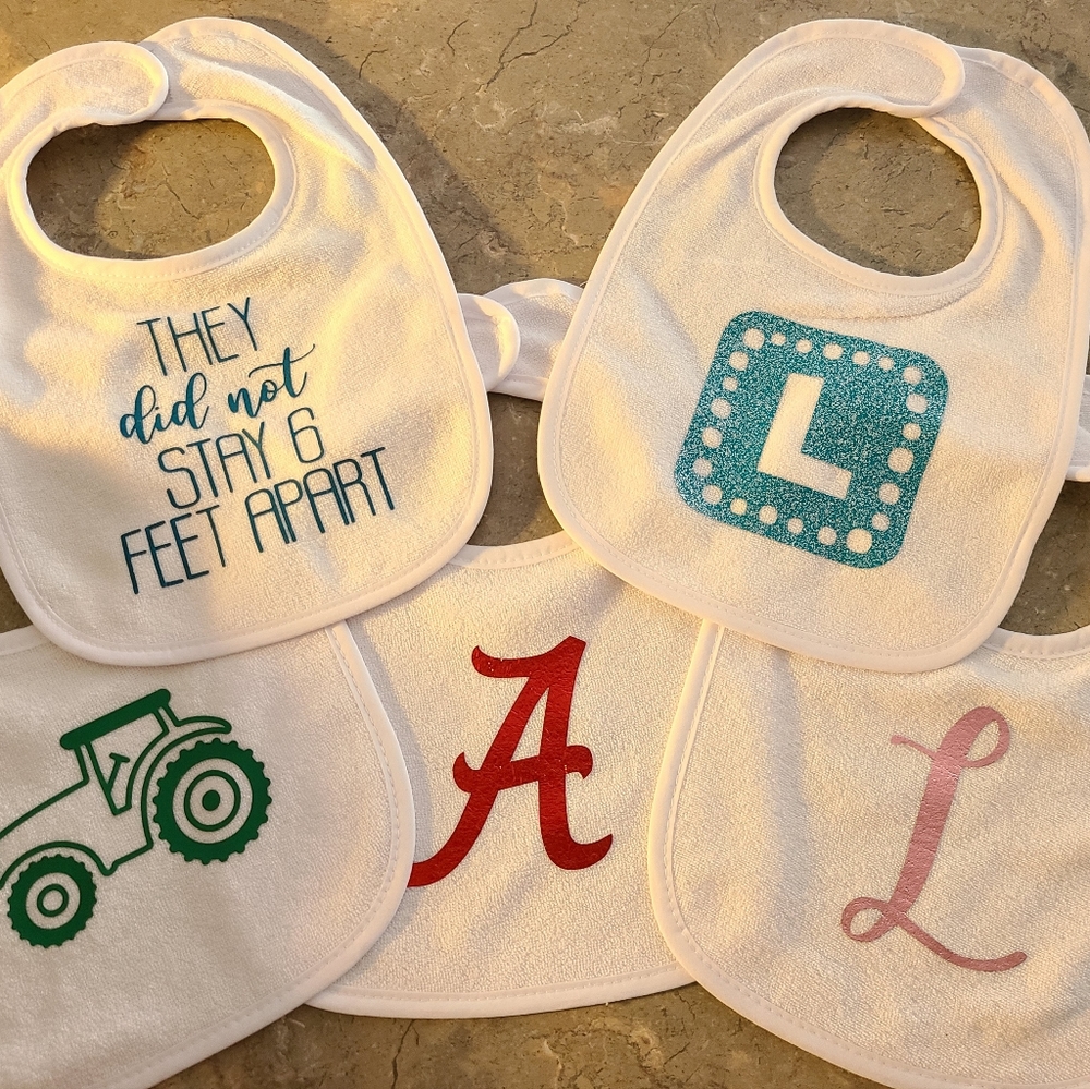 Bibs - 2 ply knit terry - customized